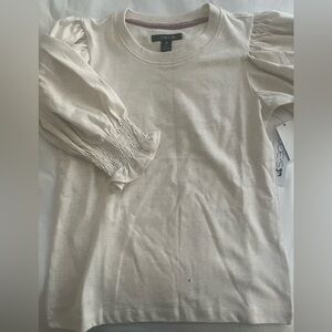 Joe’s Jeans kids, girls size M‎ Lt oatmeal heather crew neck top